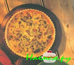 Грибной киш