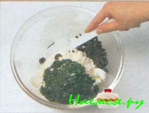 Пирог с сыром рикотта и базиликом