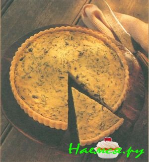 Пирог с сыром рикотта и базиликом