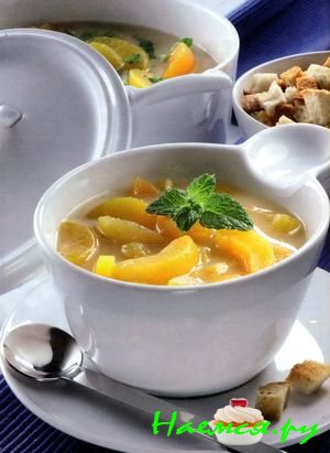 Суп из абрикосов