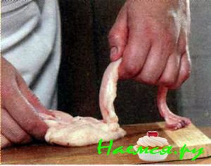 Фаршированная гусиная шейка