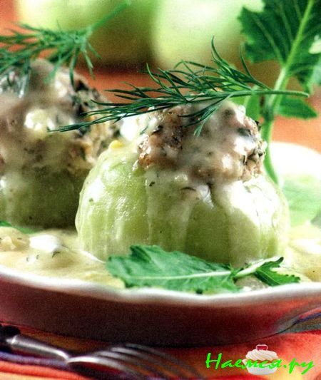 Фаршированные кольраби