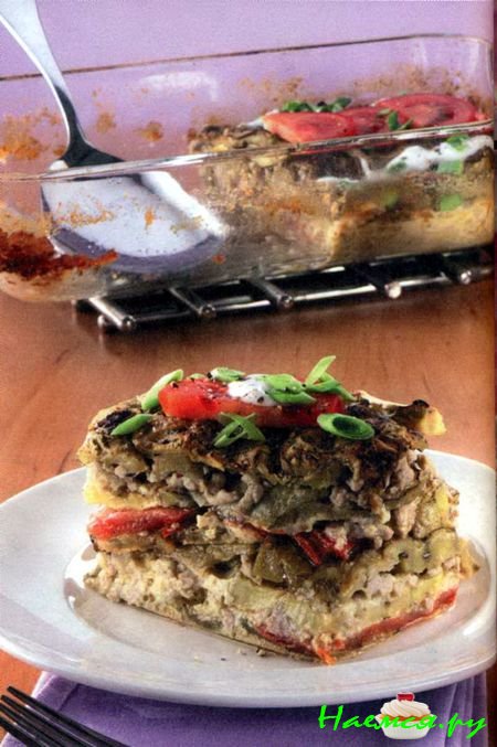 Запеканка с баклажанами