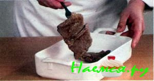 Жареная телятина с фаршем