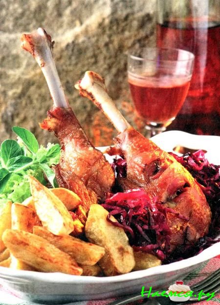 Ароматные гусиные окорочка