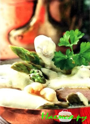 Курица со спаржей