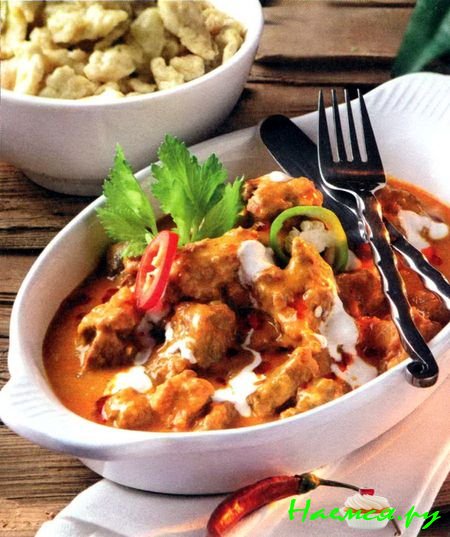 Паприкаш из телятины