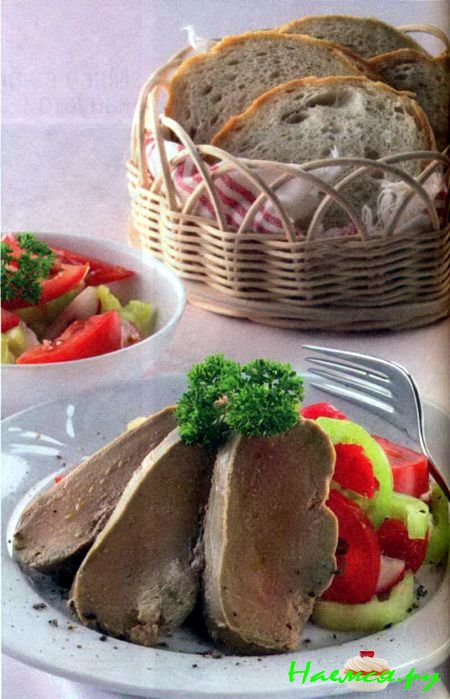 Гусиная жареная печень 