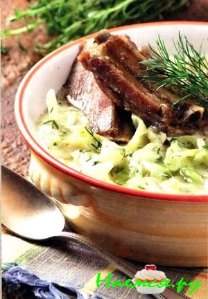 Сочная капуста со свининой