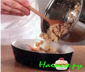 Ассорти овощное, запеченное с белым соусом