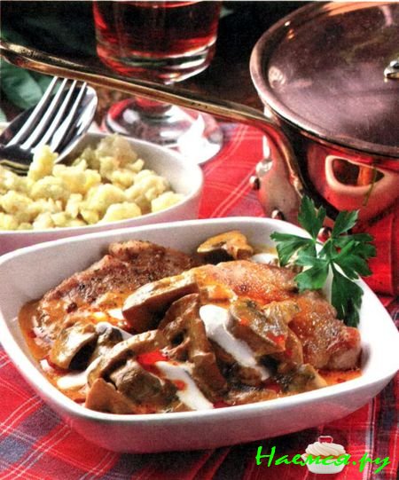 Свиная корейка по-баконьски