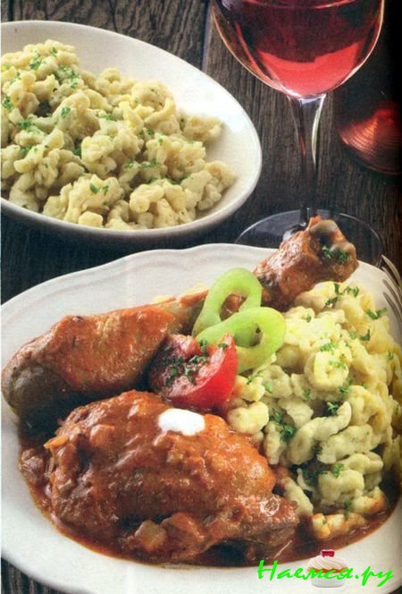 Курица со сметаной