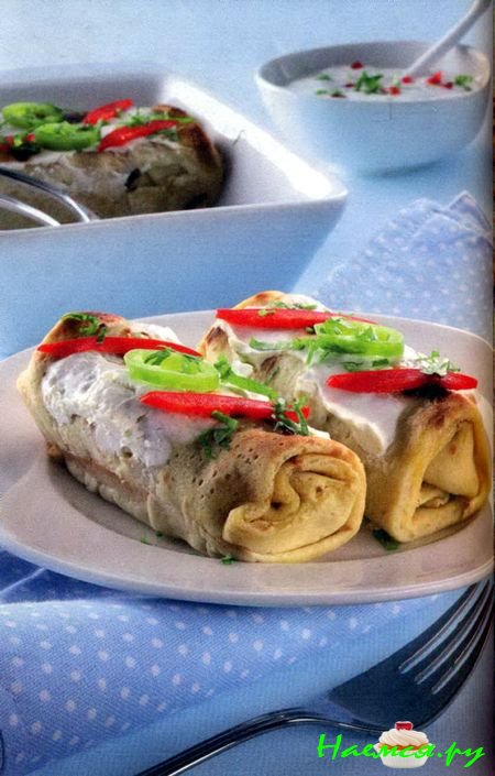 Блинчики с ветчиной