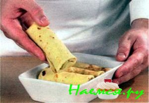 Блинчики с ветчиной