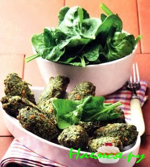 «Котлетки» из шпината