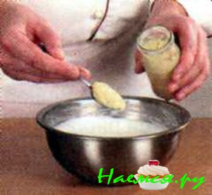 Рулеты из ветчины с начинкой и яичным кремом