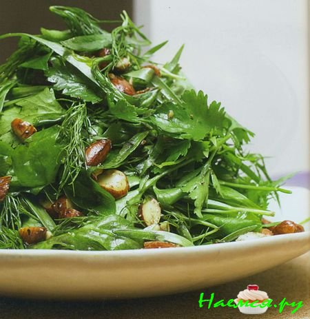 Салат из трав по рецепту Этти
