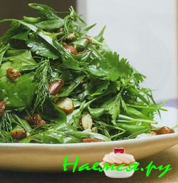 Салат из трав по рецепту Этти