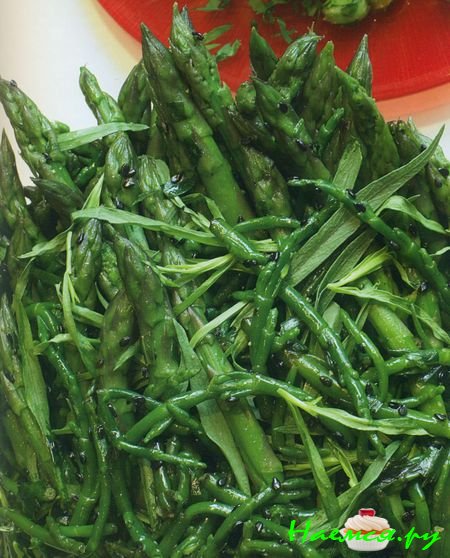 Спаржа с морским укропом