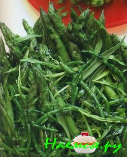 Спаржа с морским укропом