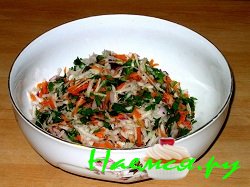 Кисло-сладкие сельдерей и брюква