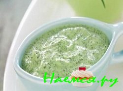 Соус из горчицы и водяного кресса