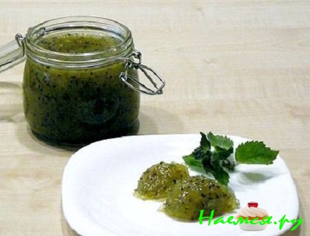 Соус из крыжовника, имбиря и черной бузины