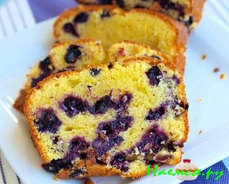 Кексы с лимоном и черникой