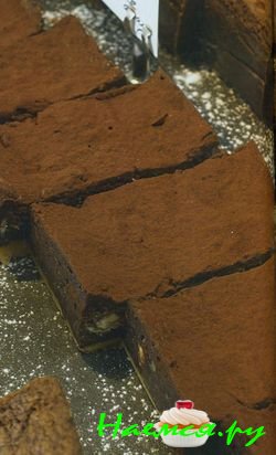 Шоколадные полоски с каштанами