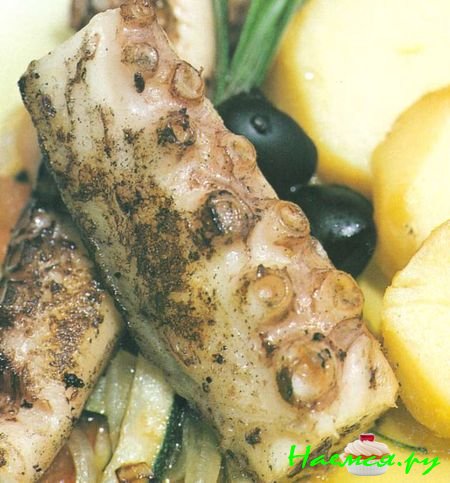 Жареный осьминог лагарейро