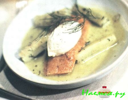 Маринованный таймень с лимонным кремом