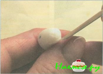 Овечка из мастики