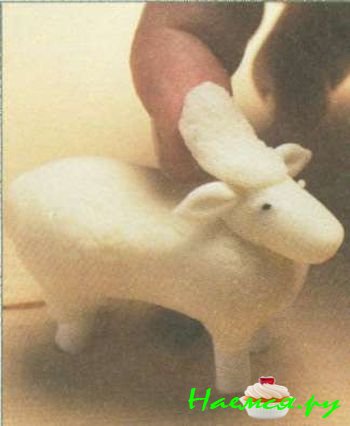 Овечка из мастики