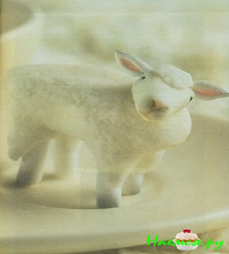 Овечка из мастики