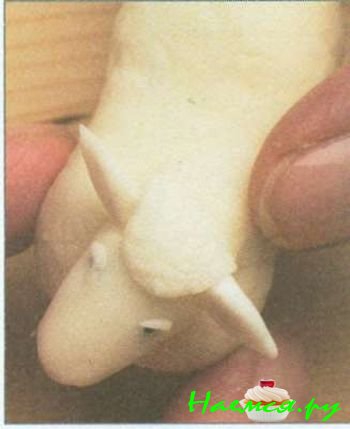 Овечка из мастики