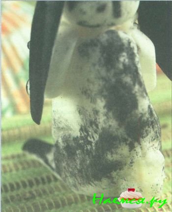 Кролик из мастики