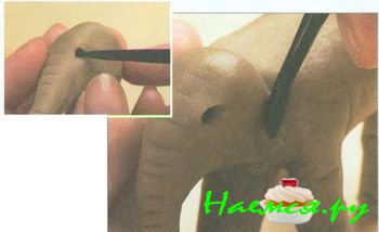 Слоненок из мастики