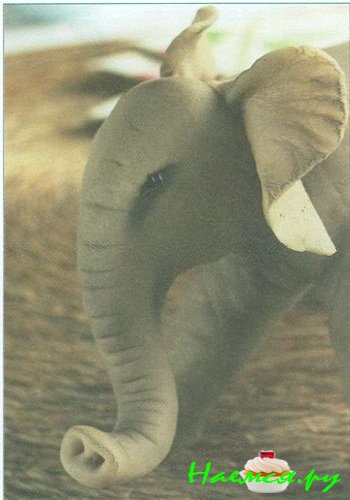 Слоненок из мастики