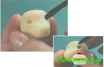 Полярный медведь из мастики