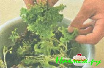 ЗЕЛЕНЫЙ САЛАТ С ГРУДКОЙ ИНДЕЙКИ