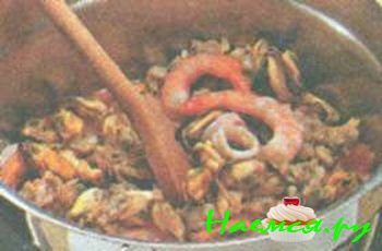 ЛАПША С МОРЕПРОДУКТАМИ