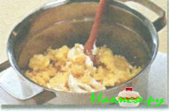 ЗАПЕЧЕННОЕ ПЮРЕ СО ШПИКОМ И СЫРОМ