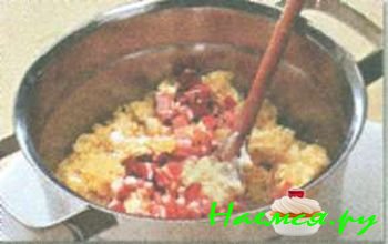 ЗАПЕЧЕННОЕ ПЮРЕ СО ШПИКОМ И СЫРОМ