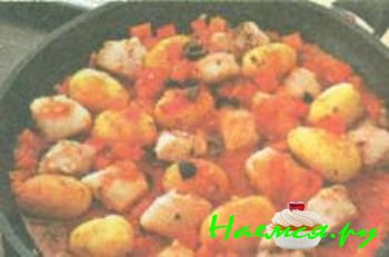 КАРТОФЕЛЬ И РЫБА НА СКОВОРОДЕ