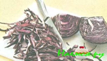 КАК НАШИНКОВАТЬ КРАСНОКОЧАННУЮ КАПУСТУ