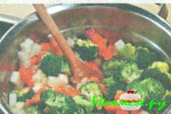 ОВОЩНАЯ ЗАПЕКАНКА С ВЕТЧИНОЙ