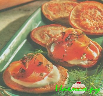 ОЛАДЬИ С СЕМГОЙ