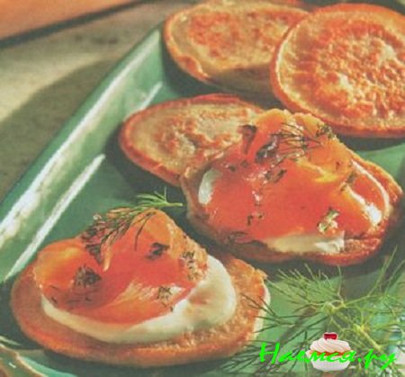 ОЛАДЬИ С СЕМГОЙ