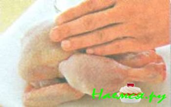 ЖАРЕНАЯ КУРИЦА С ТРАВАМИ