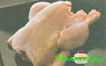 ЖАРЕНАЯ КУРИЦА С ТРАВАМИ